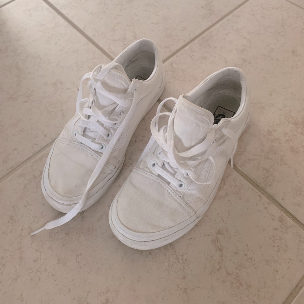 White vans size 7.5